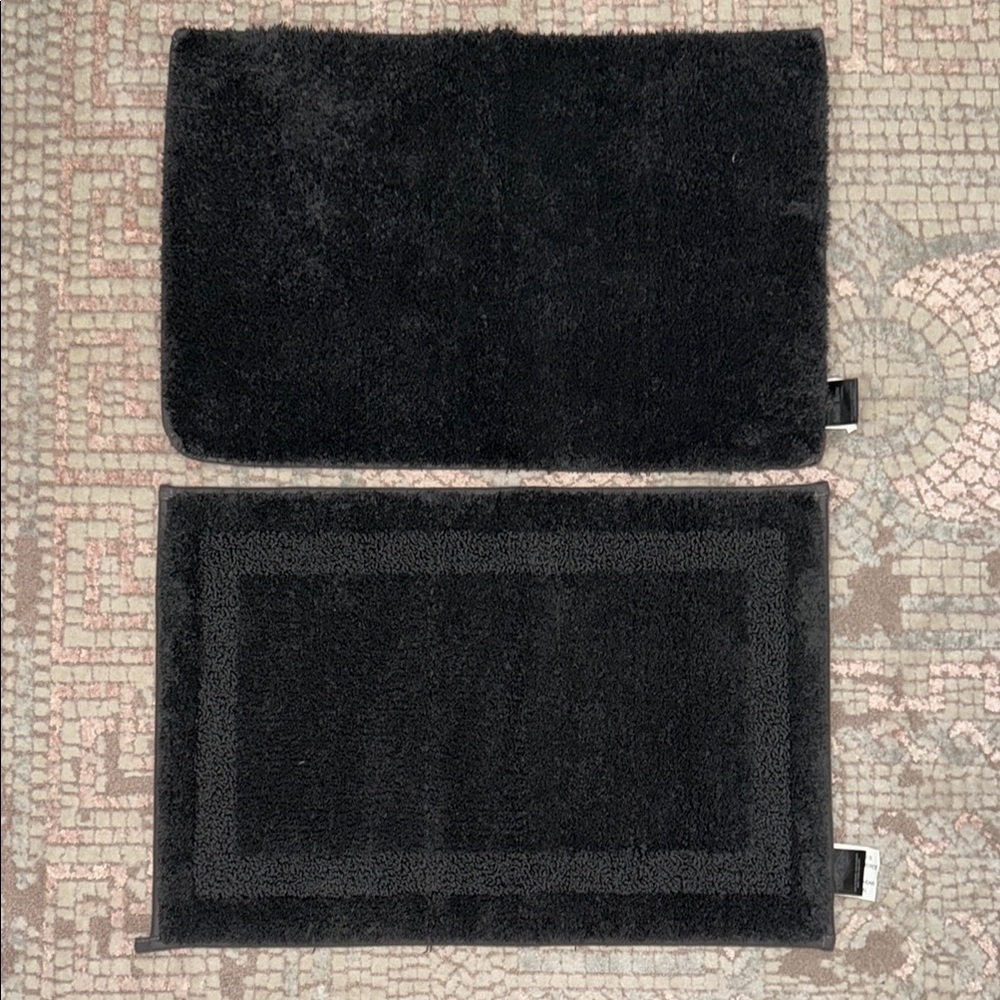 Grey Bath Mat Set